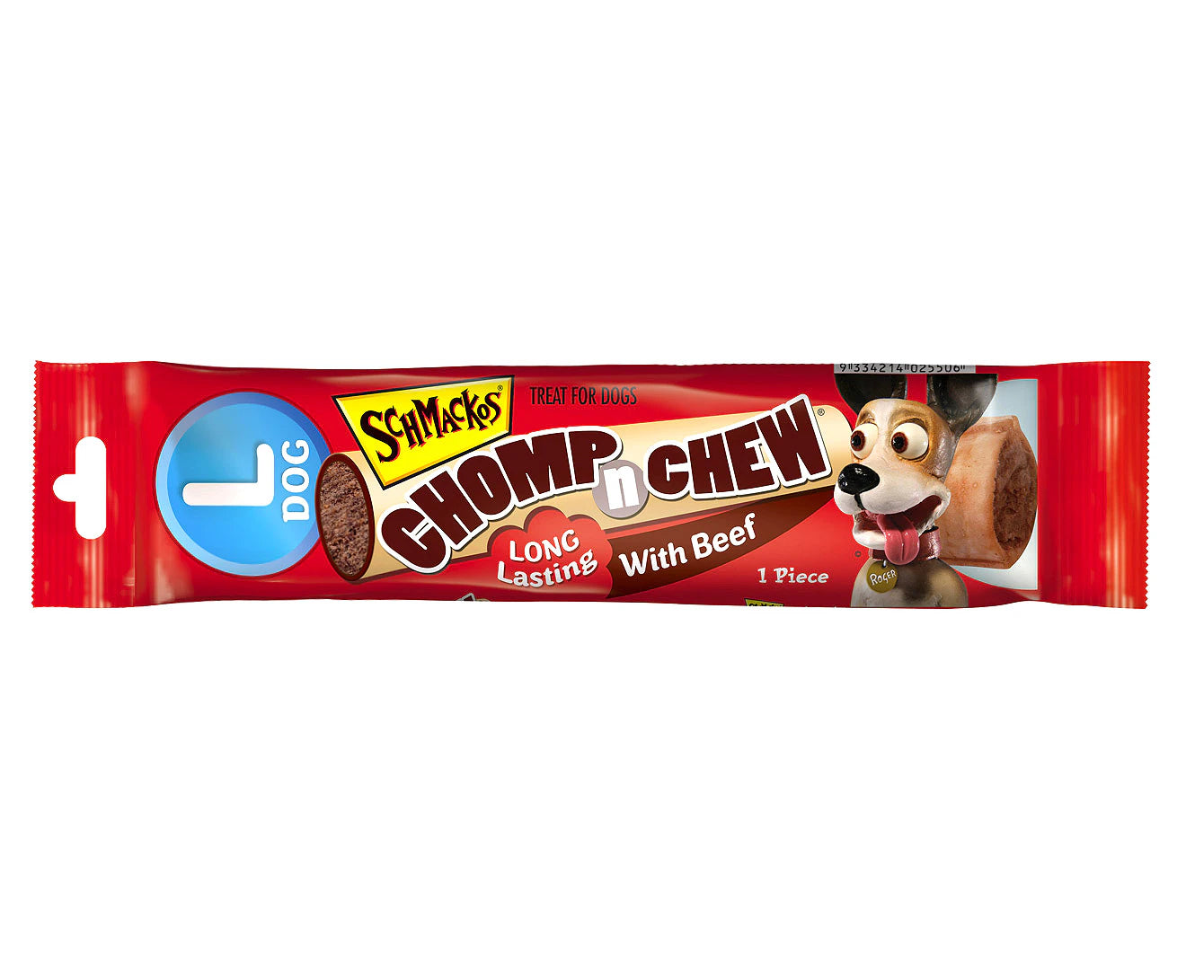 15 X  Chomp N Chew Large Dog Beef 60G