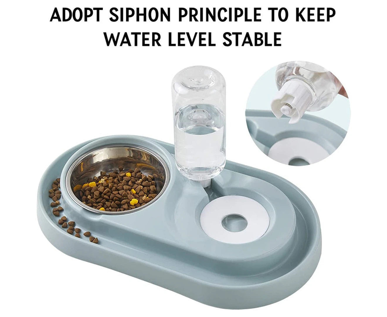 2 in 1 Durable Dog Food Water Dispenser