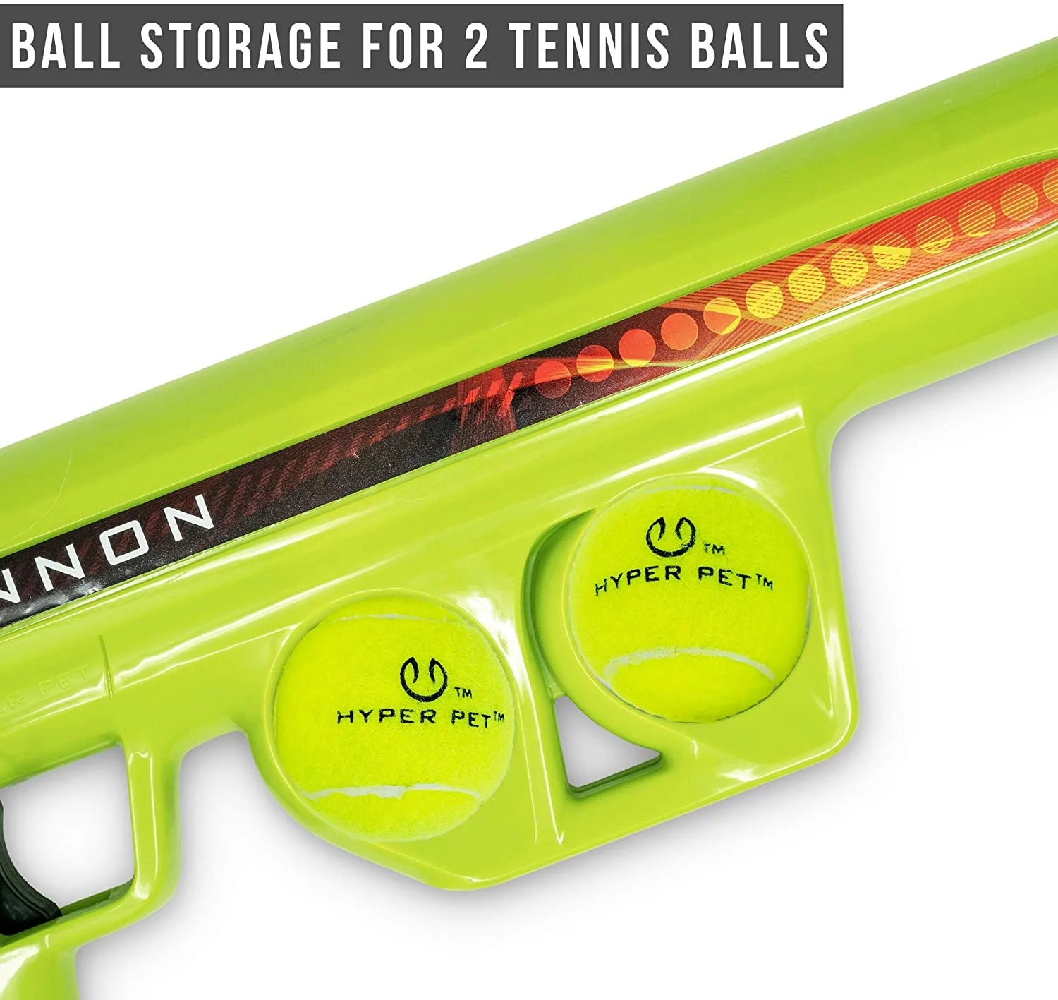 K9 Kannon Dog Tennis Ball Launcher Interactive Dog Toy with 1 Dog Ball, Green