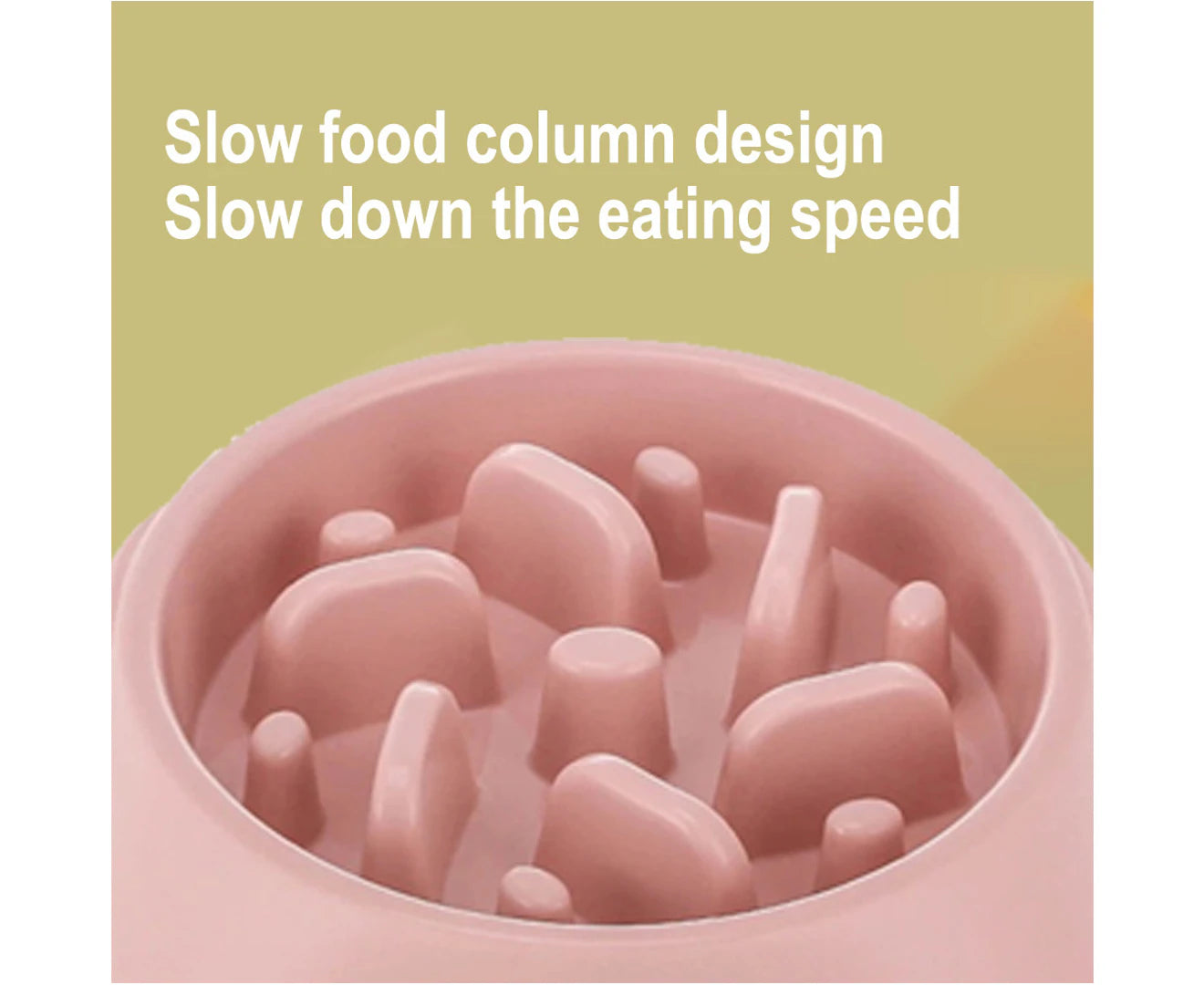 Pet Bowl Slow Food Bowl Feeder anti Choking Slow Food Bowl Color Practical Dog Bowl