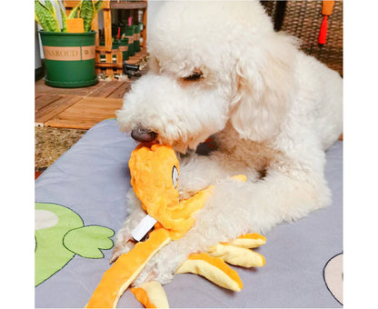 3 Pack Pet Interactive Dog Toys for Small and Medium Dogs, Durable Plush Squeaky Octopus Dog Toy for Puppy Teething Chew Toys