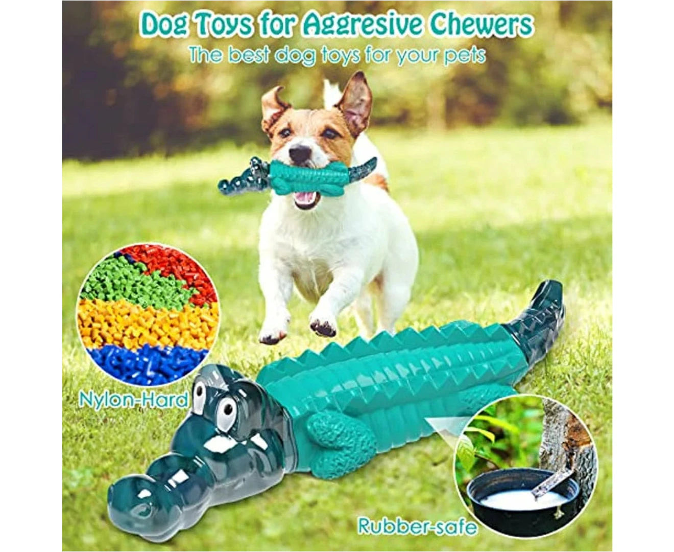 Aggressive Chewers Crocodile Dog Toy